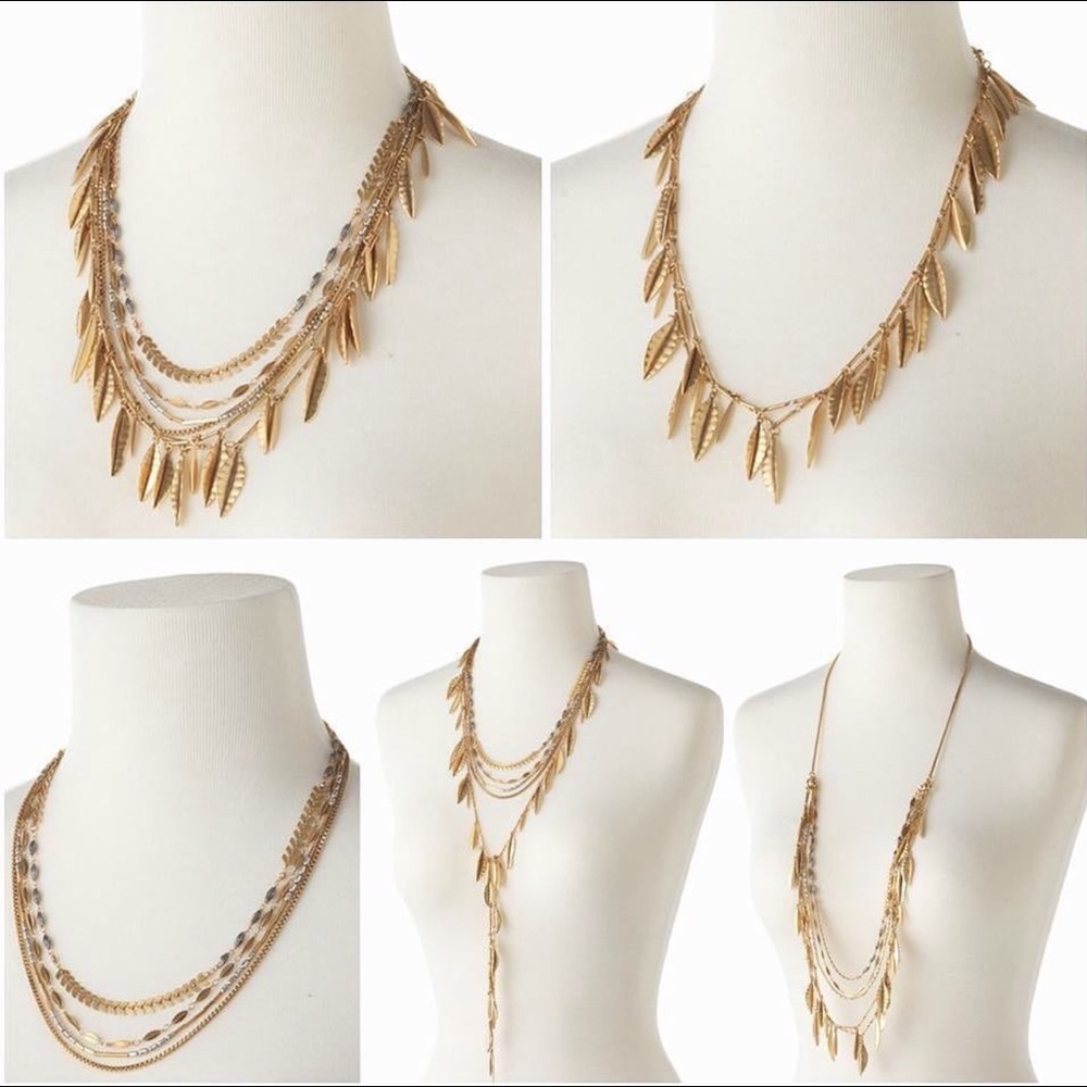 Stella&Dot versatile gold necklace